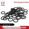 Joint torique FKM Noir Résistant aux Acides et Alcalis, Diamètre Extérieur 21-30 mm x 3 mm