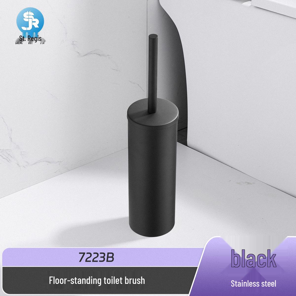 Custom 304 Stainless Steel Floor-Standing Toilet Brush - Odor-Proof, No Dead Corners