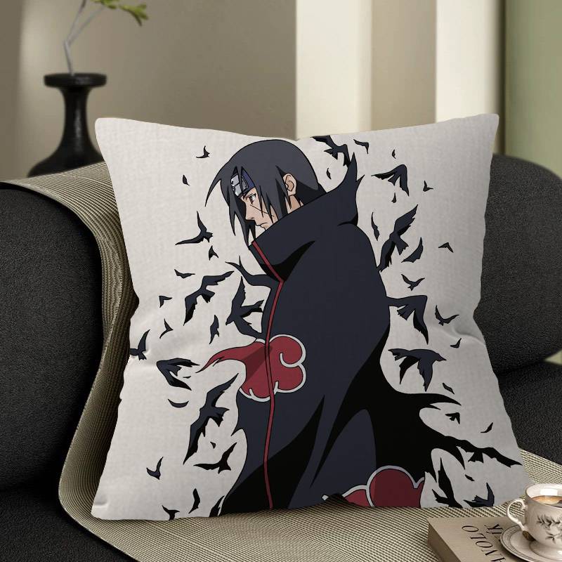 

Н-Нарутос У-Учіха І-Ітачі Наволочки Мультяшні Декоративні для Дивана Домашні Двостороння Друк Короткий Плюш Милий Чохол для Подушки 12x12Inch