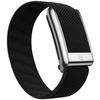 Suitable for Whoop 5.0 Mg Wristband Strap W  Leather Nylon Woven Elastic Whoop Sports Replacement Strap Gold Silver Metal