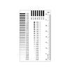 Hot Sale Badge gauge Stain card Point gauge wire gauge film ruler Stain contrast ruler