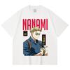 230 Gsm 100% Cotton Jujutsu Kaisen V60 Nanami Print Unisex Heavy Cotton T Shirt