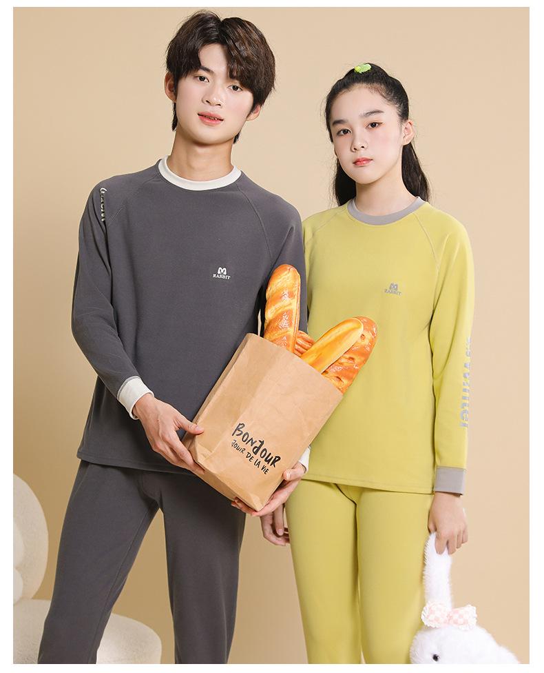 Children's Warm Velvet Underwear Set for Boys & Girls - Autumn/Winter Collection