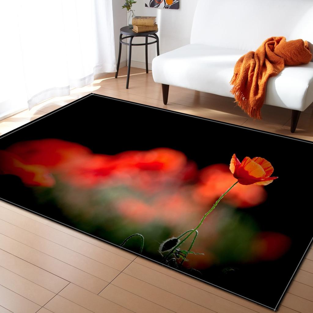 Animal And Plant Living Room Carpet Bedroom Dining Room Floor Mat Pattern Size
