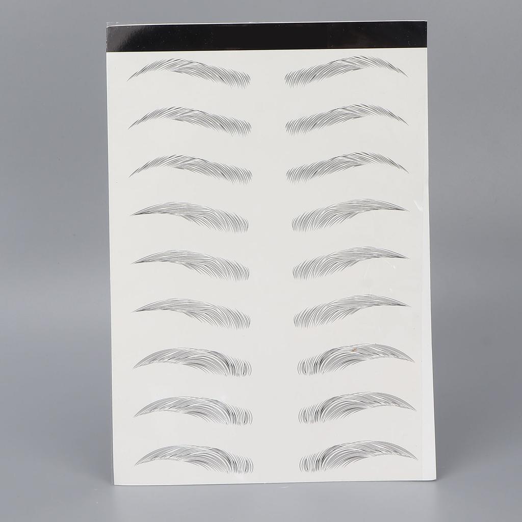 Eyebrow Tattoos Stickers 6D Nature Waterproof Temporary Tattoo Eyebrow for Eyebrow Grooming Shaping