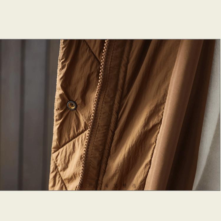 Women White Duck Down Long Jacket Casual Loose Autumn Winter Outwear Hood Warm Coat Big Pockets Korean Style