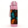 1PC Orange Teal Butterfly Mosaic Art Print 750ml Color Plastic Sports Water Bottle Leakproof Flip Straw Lid Suitable for Sports Office Home Use