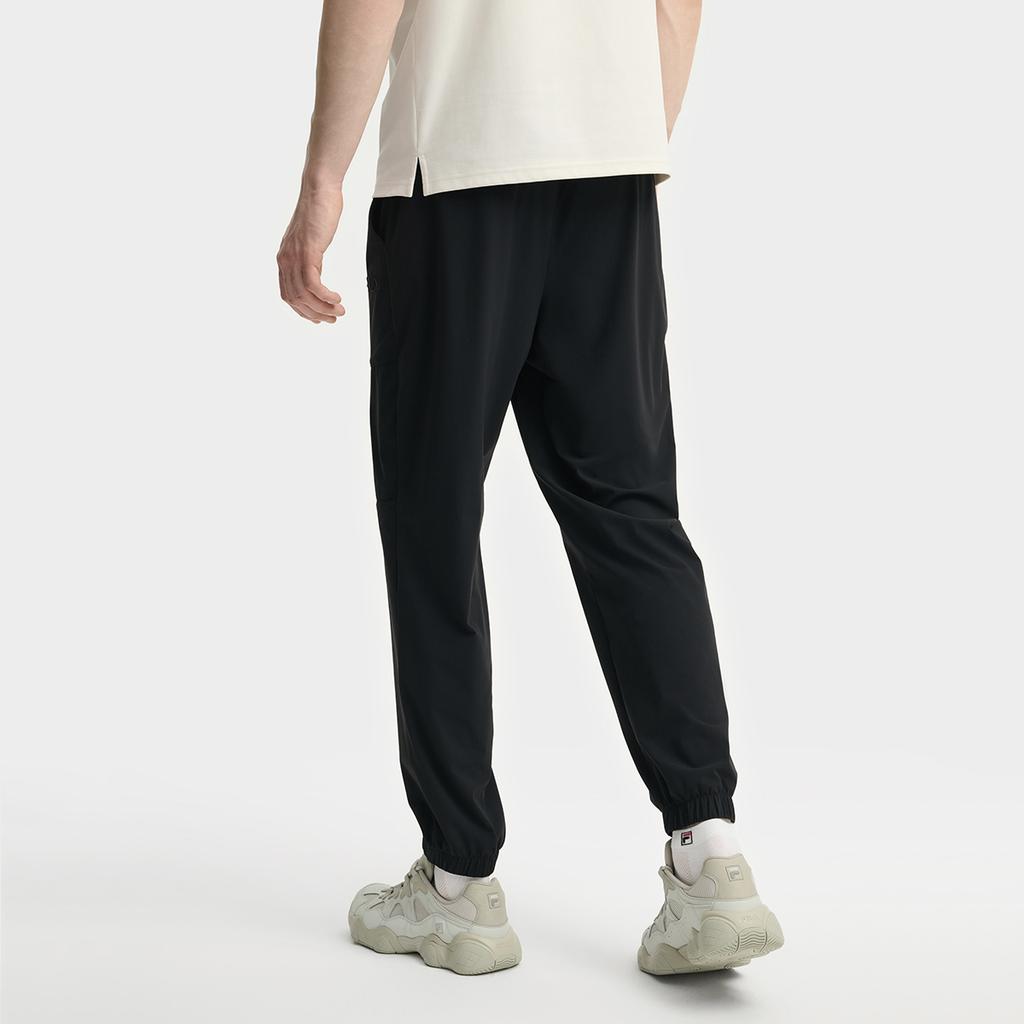 FILA Heritage Fashionable Soft Versatile Comfortable Casual Knit Sports Pants Men bottoms F11M538606F-BK