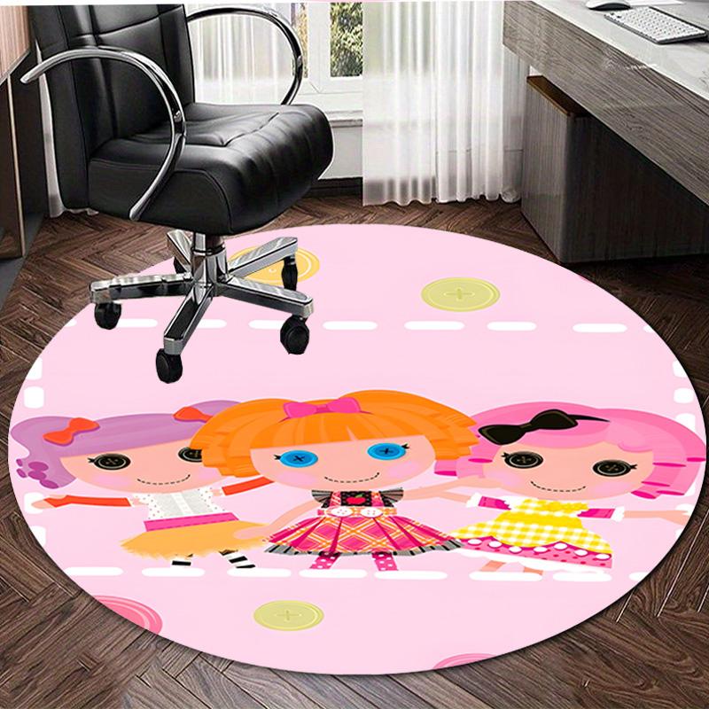 1pc Lalaloopsy4 Design Printed Area Round Carpet for Bedroom Living Room Home Decor Rugs Mat Non Slip Mat Rug for Bedside