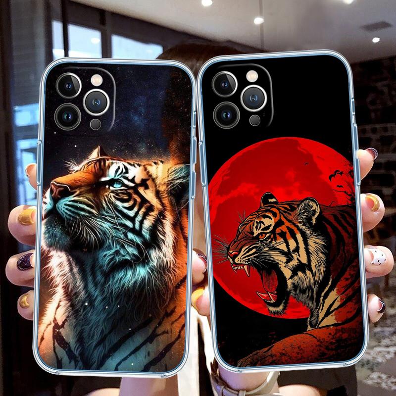 LO6 Animal Tiger Phone Case for Motorola Moto G10 G20 G30 G31 G32 G34 G35 G41 G42 G50 G51 G52 G55 G60 G60S G62 G71 G72 G75