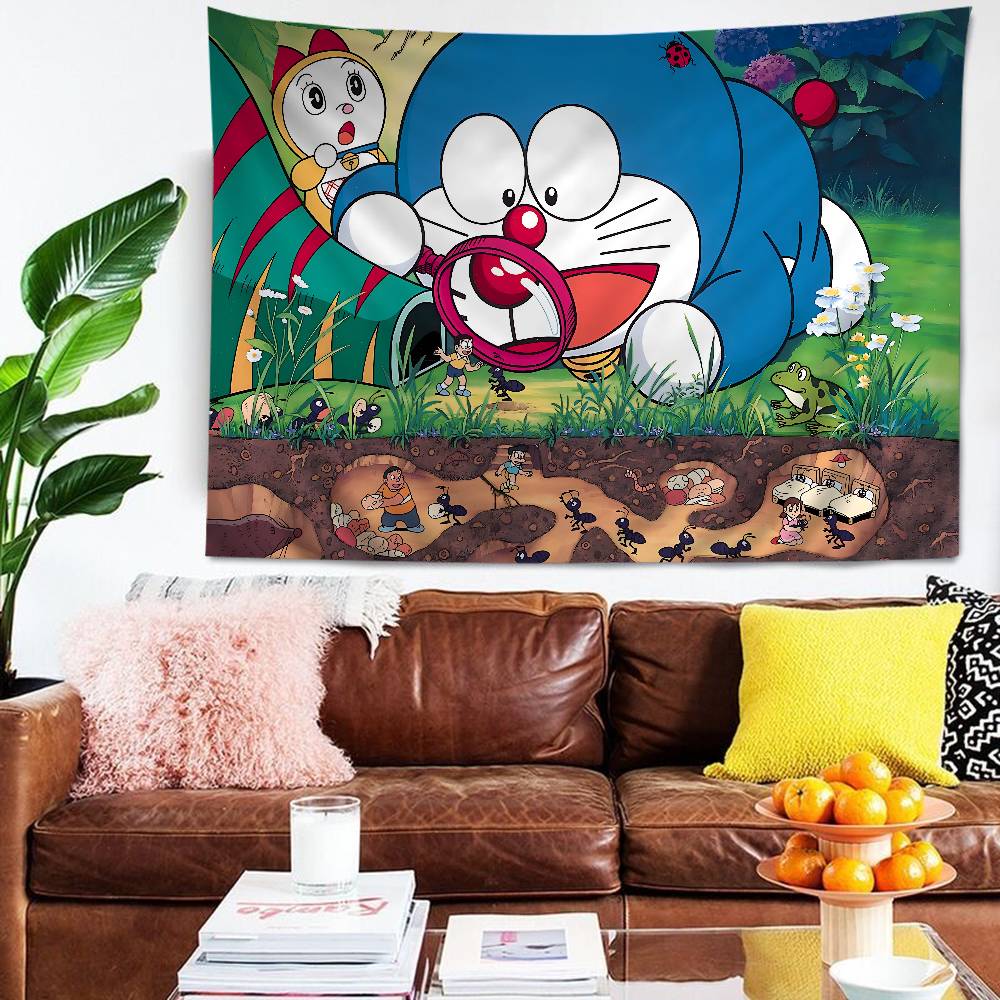 Classic Anime DDoraemon Hanging Bohemian Tapestry Bohemian Wall Tapestries Mandala Cheap Hippie Wall Hanging