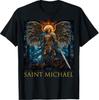 Saint Michael The Archangel Stained Glass T-Shirt