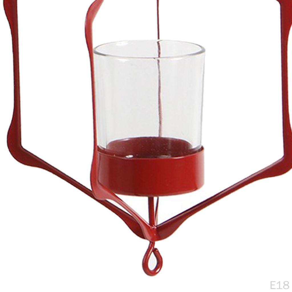Wire Hollow Wedding Hanging Candle Holders Lantern Case