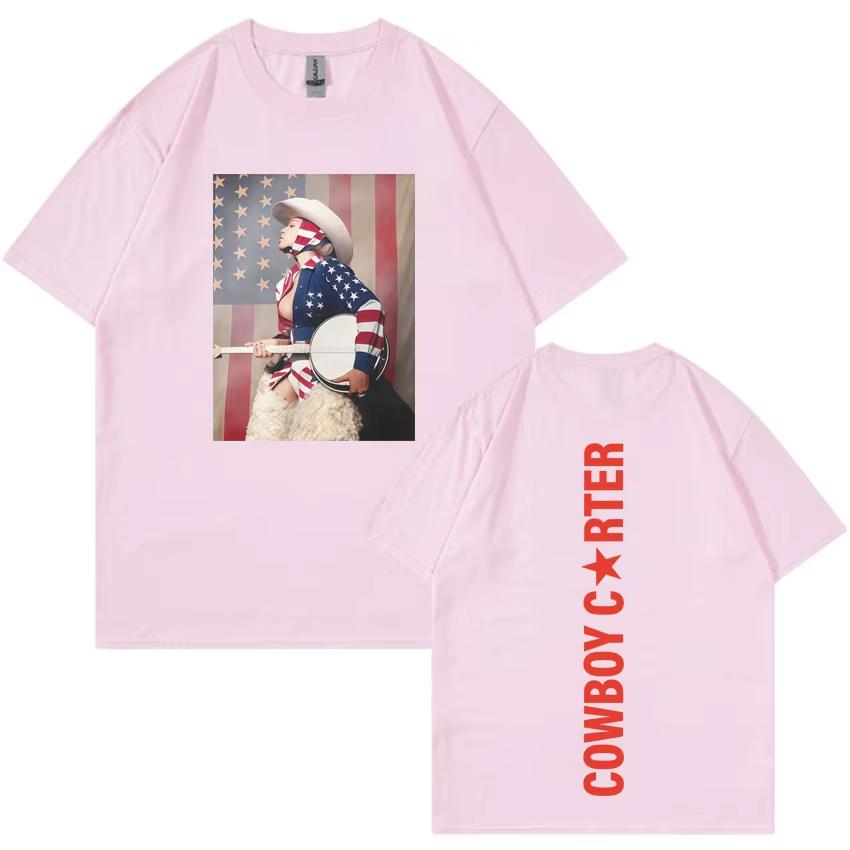 2026 Beyonce Cowboy Carter Trendy Tour Print Unisexs High Quality Aesthetic Summer Casual Tee Shirts Unisex Fans Gift