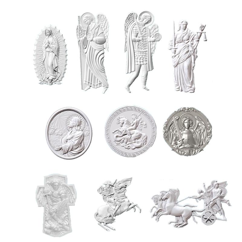Efficient Food Grade Silicones Cake Decors Molds With Angel Relief Design For Baking Soap Candle Making