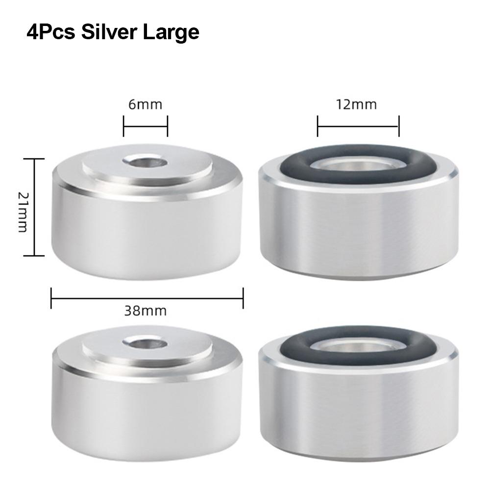 1/4Pcs Aluminum Alloy Feet Pad Isolation Amplifier Base Feet  for Speakers CD Amplifier