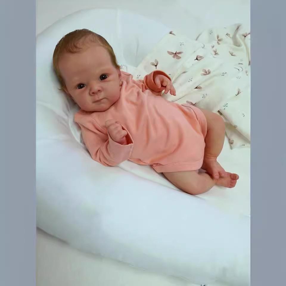 Silikon-Reborn-Baby-Puppe 48cm Mit Realistischen Merkmalen Für Sammler Und Geschenkliebhaber