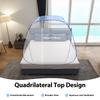 Pop-Up Mosquito Net Tent Folding Design with Net Bottom for Queen To King Size Bed 79*71*57in Easy To Install for Bedroom & Trip