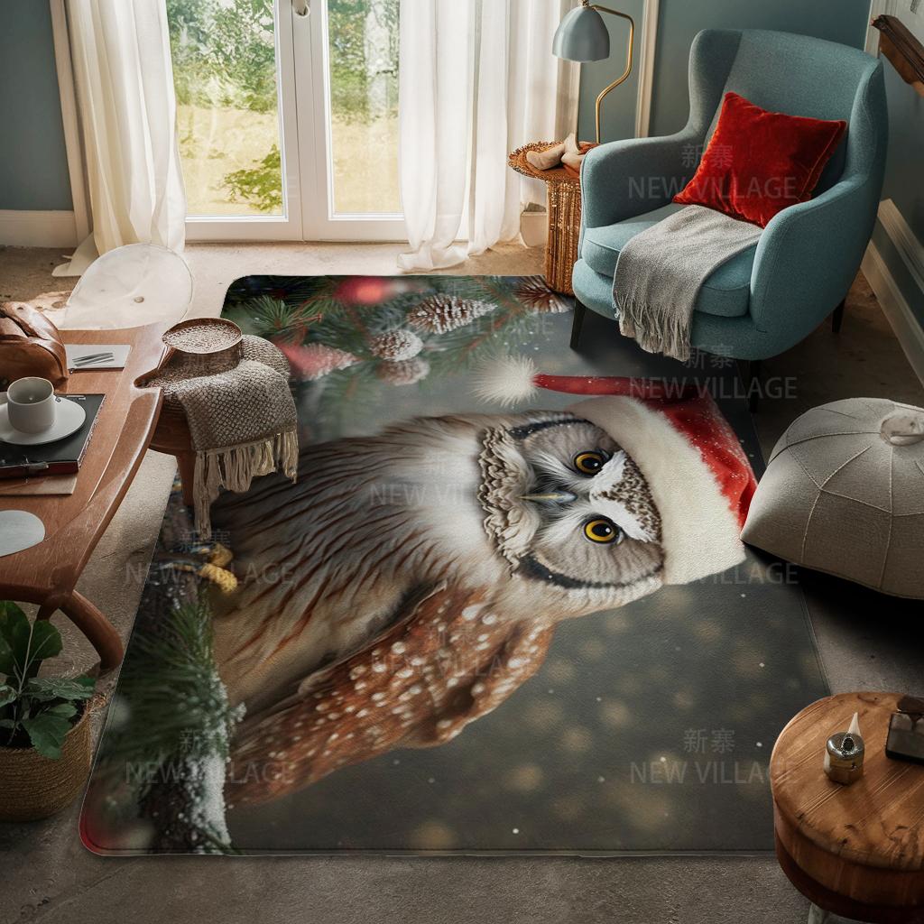 House Entrance Carpet Home Door Mat Living Room Bath Foot Bathroom Non-slip Water Absorption Rugs Bath Merry Christmas Winter