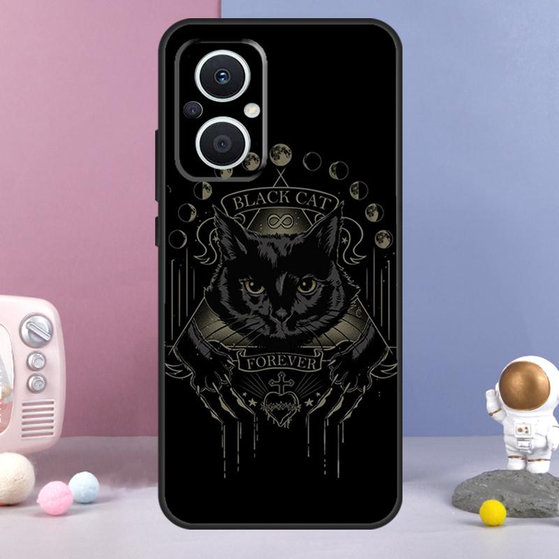 Witches Cat Moon Funda For OPPO Reno 12 F 11F 13F 14F 10 11 13 14 Pro 7 8 Lite OPPO Find X9 X6 X5 X8 Pro Case