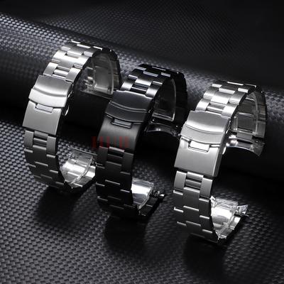 Luxury Solid Stainless Steel Watch Band for Seiko 18/19/20/21/22/23/24mm Arc End for Skx007/Skx009 Belt Men Watch Accessories