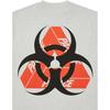 Palace Bio Hazard T-Shirt Grau Melange Unisex Oberteile P20TS147