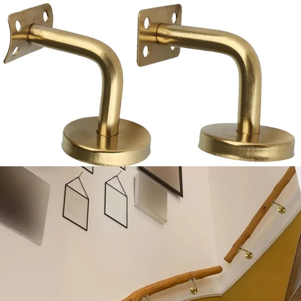 Stair Handrail Brackets Stainless Steel Wall Handrail Bracket Bannister Support Stair Rail Bracket Hardware Staircase Accessorie