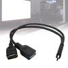 Multipurpose Type C To USB 3.0 OTG Converters Cable 30CM Fast Speed Data Sync PVC Texture for Smartphones Computers