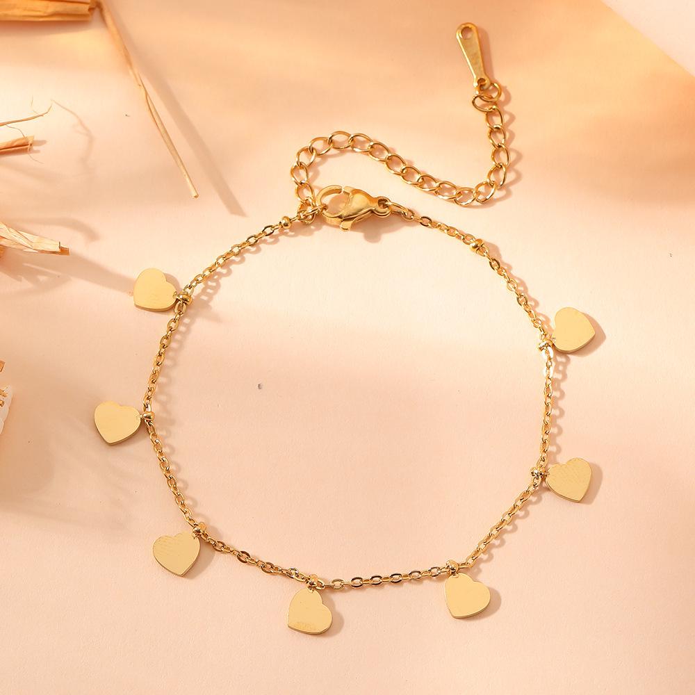 Stylish Heart-Shaped Luxury Pendant Stainless Steel Waist Chain