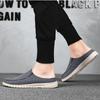 Canvas Shoes Large Size Men's Summer Half Tray Light Breathable Lazy Shoes Casual One Pedal Cloth Shoes Foreign Trade