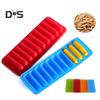 Silicone Chocolate Mold Ice Cube Tray 20ml Capacity Easy Release with Hanging Hole Homemade Crayon Candy Making Tools