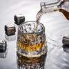 Whiskey Glasses Rotating Cups 2pcs Tumbler Men Drinking Cocktail Wine Rum Glass