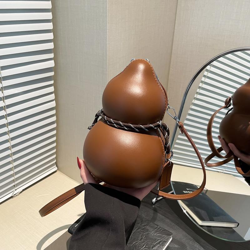 Schwarze Wukong gleiche Weinkürbis-Tasche Nischen-Design Umhängetasche Herren Ins Trendmarke Personalisierter Rucksack Umhängetasche