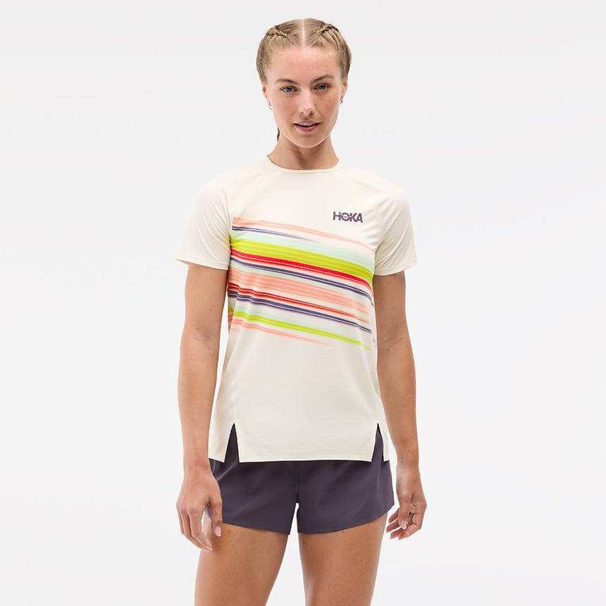 [hoka] Hoka Women s Race Day Short Sleeve 1173531P-AFLR S