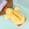 Cute Yellow Duck Plush Pencil Case Soft Stuffed Animal Pen Bag Multifunctional Pencil Case For Kids Students Stationery Gifts