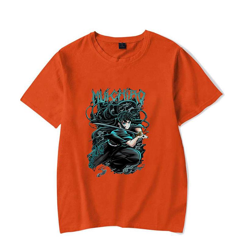 Neue Heiße Anime Tokitou Muichirou Print T-Shirts Damen Herren Sommer Freizeit T-Shirts Rundhals Kurzarm T-Shirts Mode Shirts Tee
