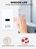 US PC Smart Glass Screen Panel Wall Switches Infrared Sensor Double Pole 90-250V 10A Power Supply 240V Single Pole