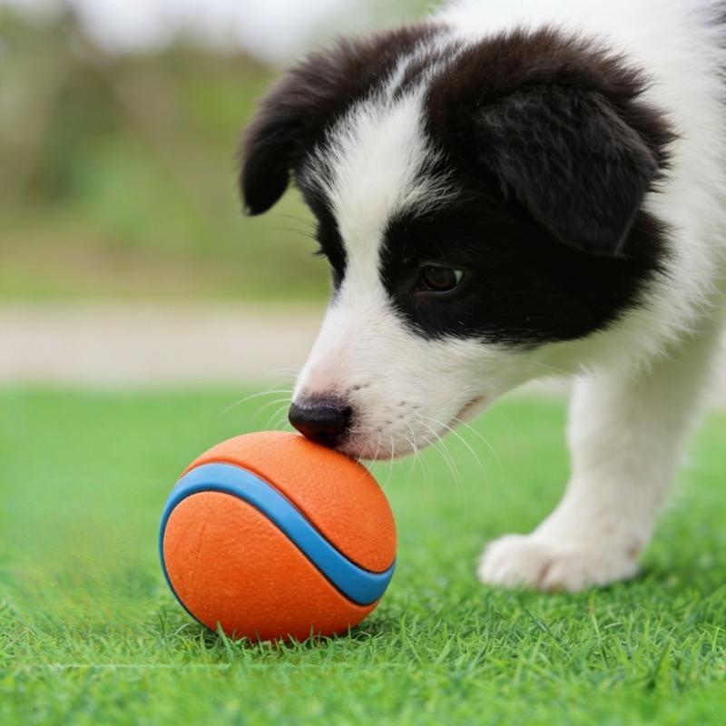 2pcs Dog Toy Ball Dog Fetch Ball Toy Tough Pet Ball Puppy Chew Toy Solid Elastic Jumping Ball Pet Accessories For Large Medium