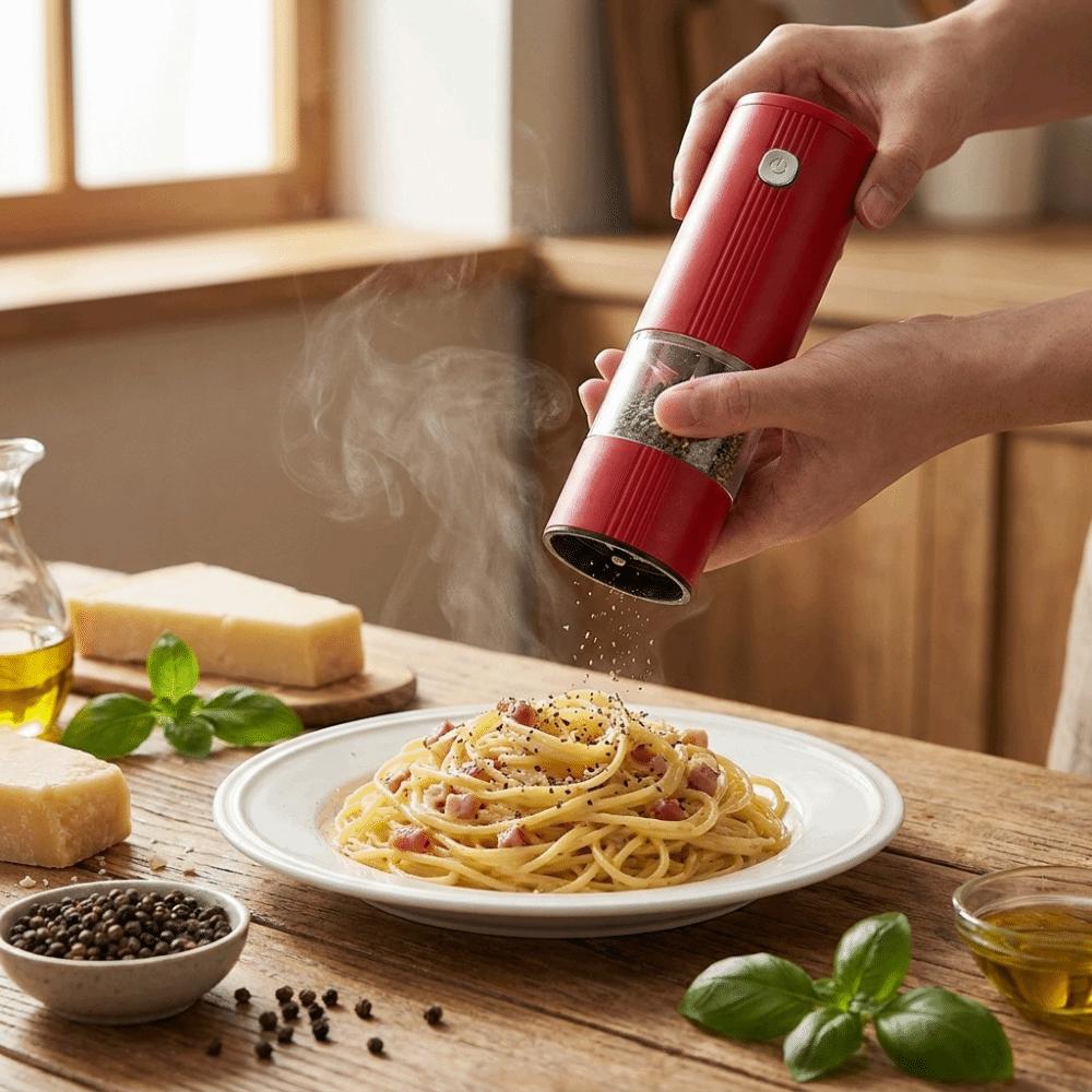 Large Capacity Electric Salt Grinder Adjustable Coarseness Kitchen Cooking Tool  Home Cooking