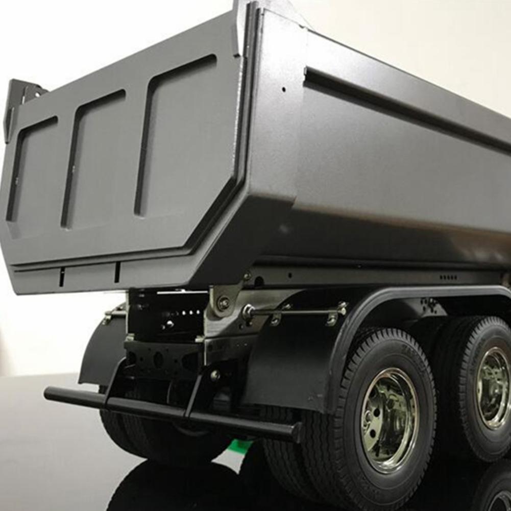 Metal Rear Bumper Upgrade Part Replacement Accessory Fit for 1 14 Tamiya RC CarBlack