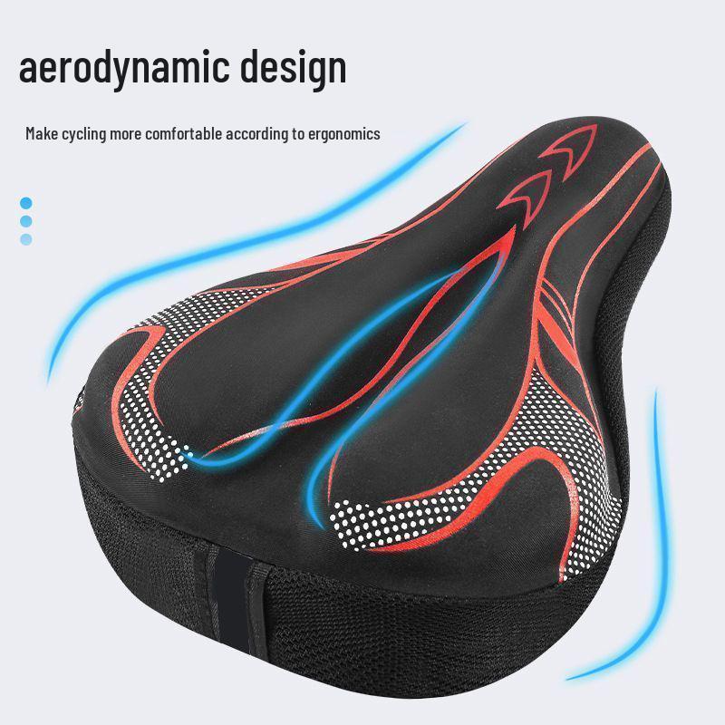 Super Soft Silicone Bicycle Seat Cushion - Universal Shock-Absorbing Cover for Mountain and Road Bikes