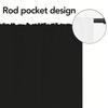 Set Of 2 Bohemian-Inspired Abstract Black And Golden Lion Design Curtains | 100%, Light-Filtering, Rod Pocket Design