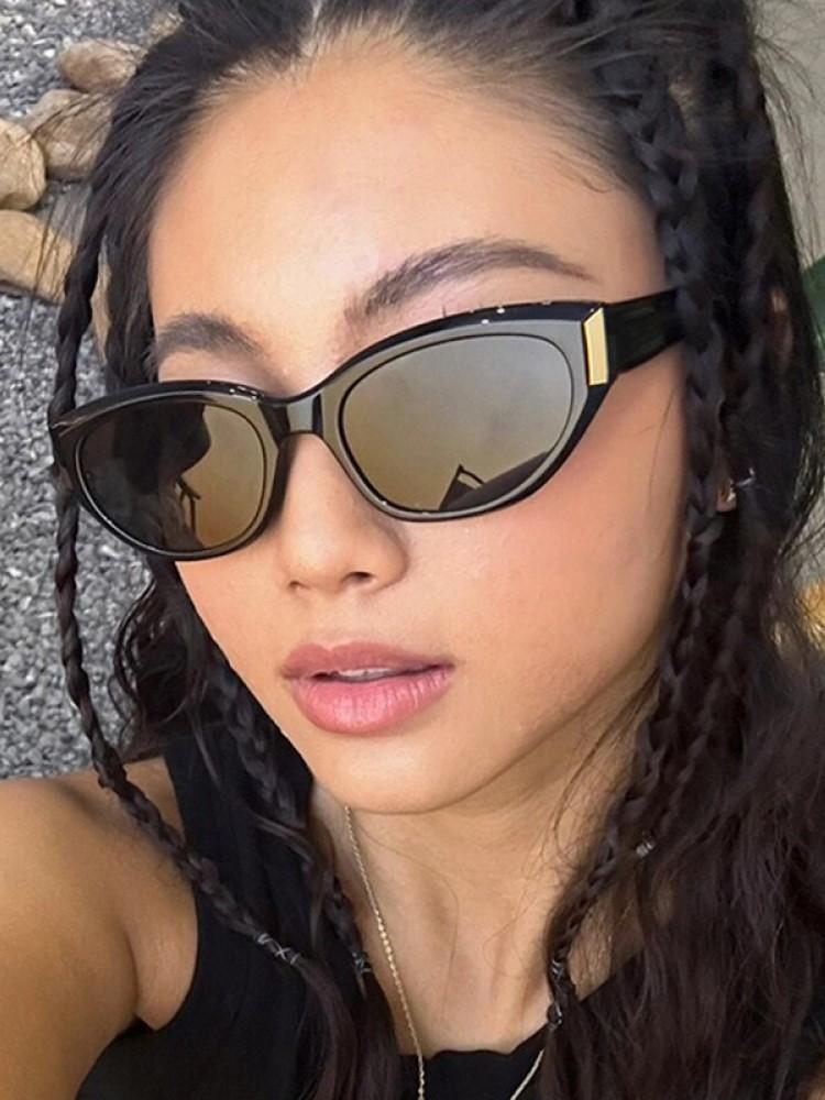 New Luxury Designer Cat Eye Sunglasses Women Men Retro Small Frame Cateye Sun Glasses Fashion Vintage Eyewear