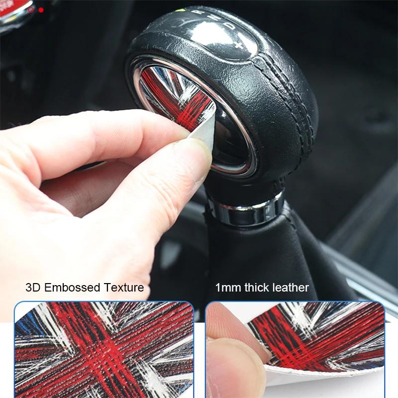Car Gear Shift Cover Stickers Decals for MINI Cooper JCW F54 F55 F56 F57 F60 Countryman Clubman Styling Modification Accessories