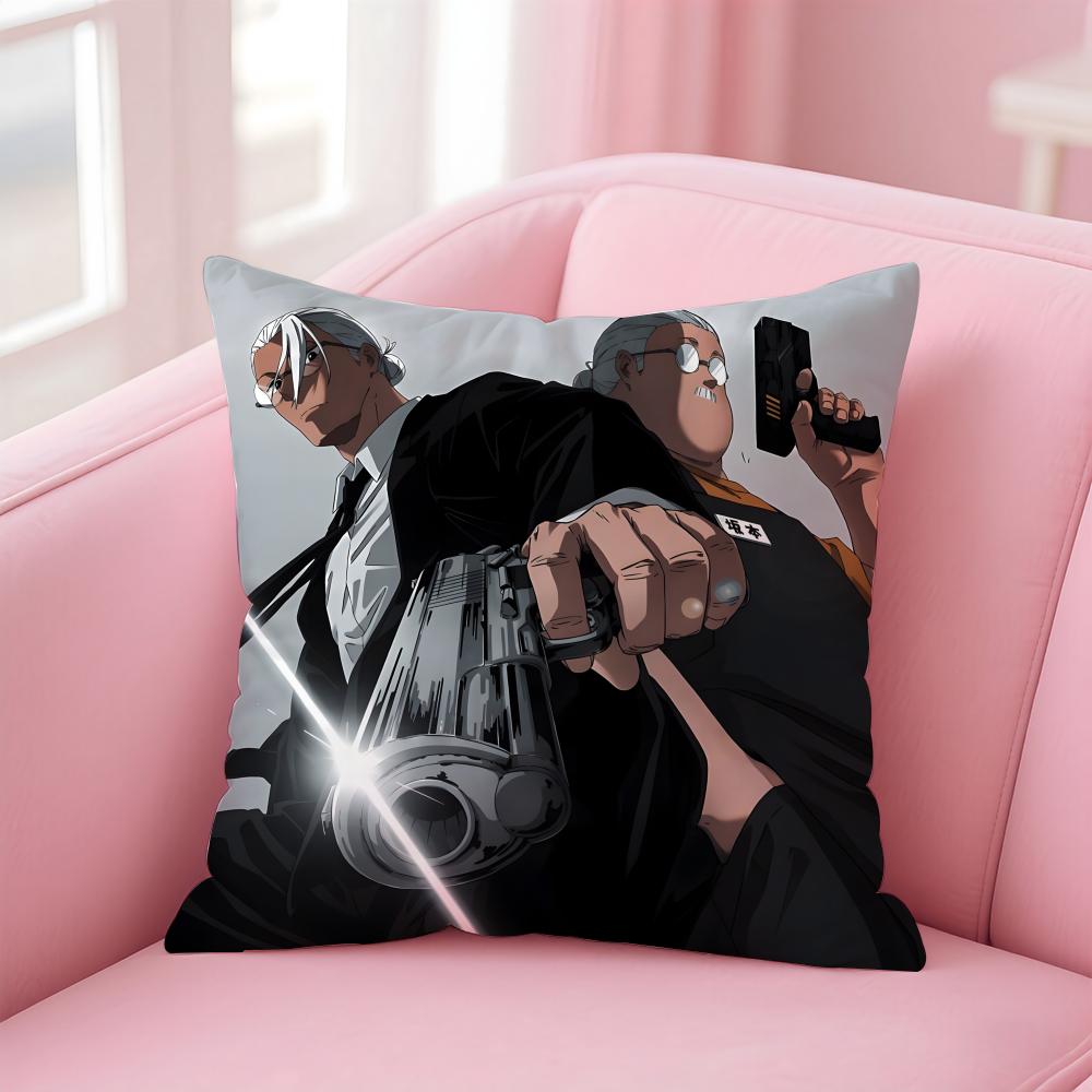 Anime Funny SSakamoto DDays Cushion Cover Pillow Case Soft Skin Friendly Fabric Comfort Concealed Zipper