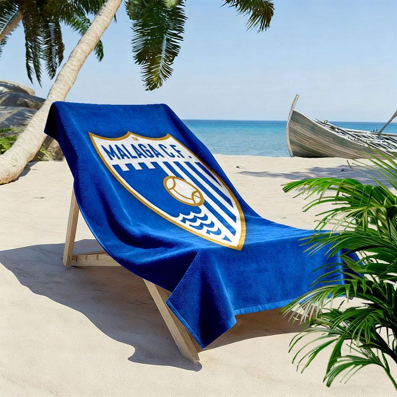 Málaga C.F. Poster Beach Towel, Large Soft Quick Dry Towel for Beach Camping Swimming