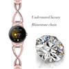 For Google Pixel Watch 3 41mm/Watch 2/Pixel Watch Metal Watch Band Rhinestone Decor Replacement Strap Wrist Band