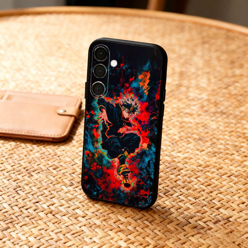 B-Black A-Asta Clover  Phone Case For Samsung  A73,A21s,A22,A31,A32,A52,A53,A71,A80,Soft Black Shell