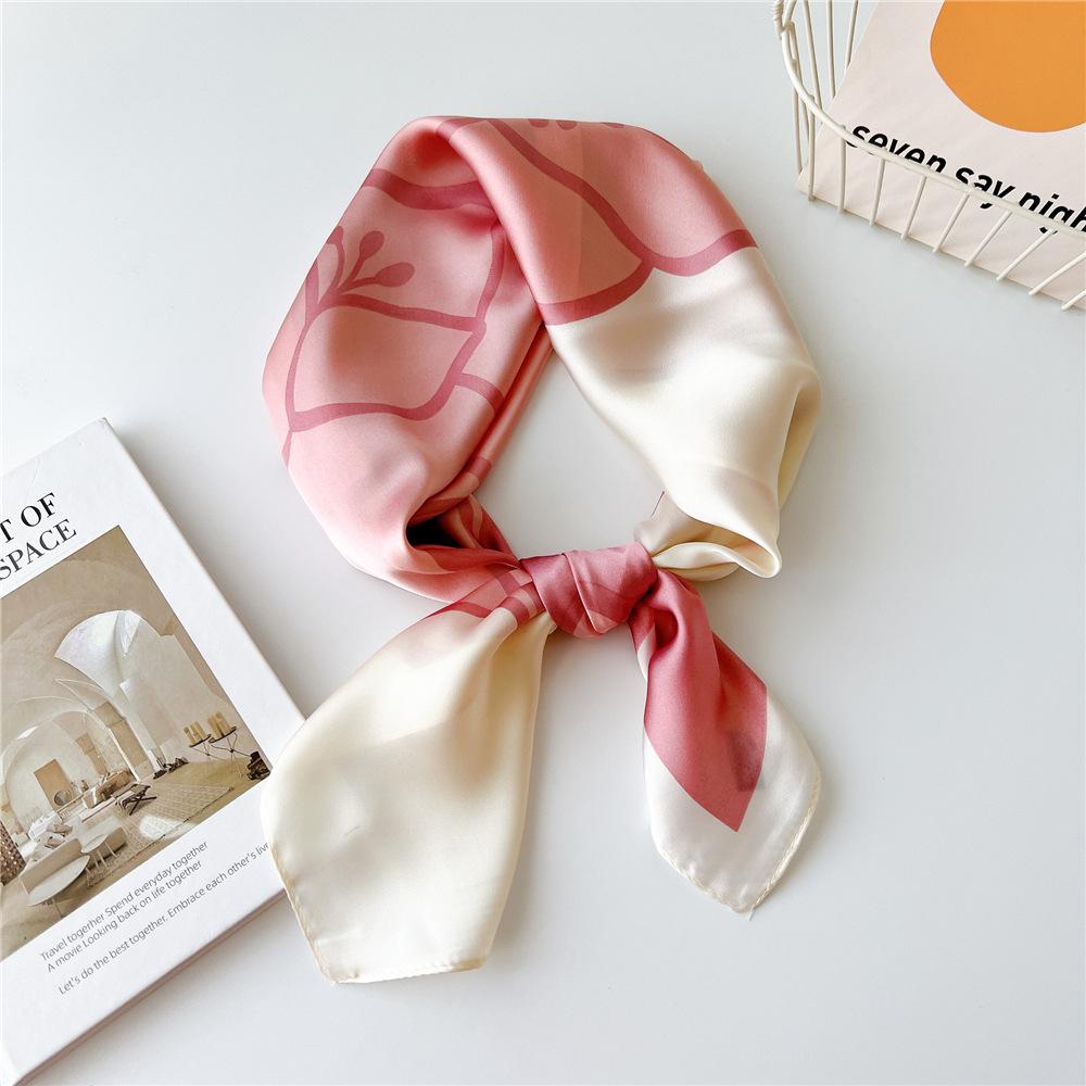 Moda Dekorasyon Eşarp Saç Bandı Bağlama Saç 70 Küçük Kare Eşarp İpek Eşarp Kadın İlkbahar Ve Sonbahar Çok Yönlü Küçük Eşarp Profesyonel Eşarp