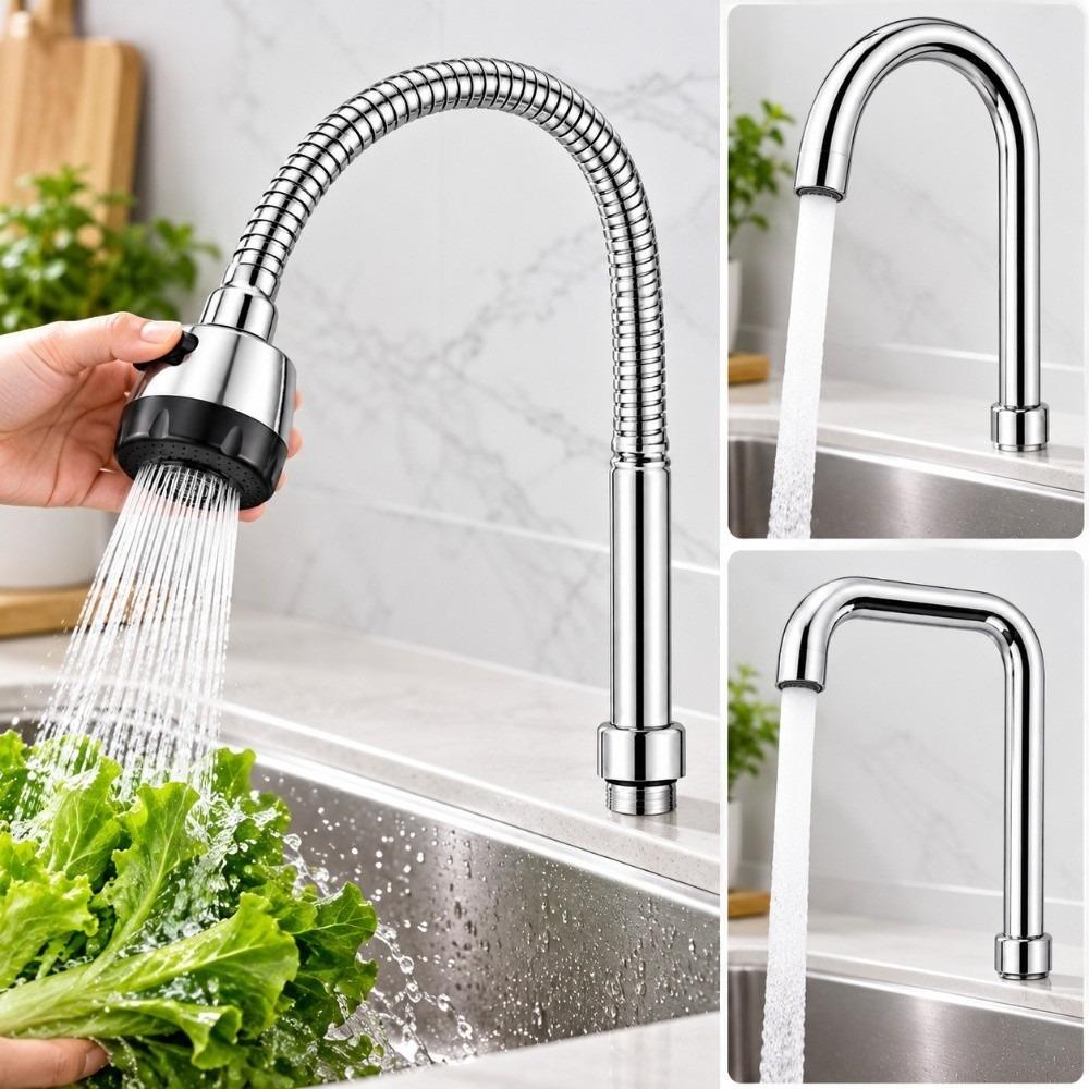 25mm Thread Faucet Elbow Pipe Zinc Alloy Kitchen Faucet Pipe Durable Faucet Outlet Tube Kitchen